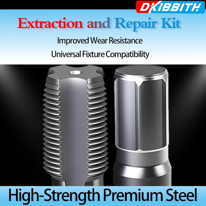 DKIBBITH 2-Piece Pipe Extractor and NPT Tap Set 3/4" - Heavy Duty Carbon Steel Tools for Removing Broken Threaded Pipes & Cutting Accurate NPT Threads - Plumbers Mechanics DIY with Storage Case. - Image 5